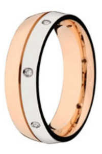 Aliança Ouro Rosa - Ref. 7602009007