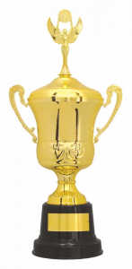 Taça dourada c/ alça Ref. 700202 - Alt. 72 cm