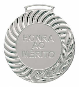 Medalha redonda Ref. 086 - diâmetro 79mm - ouro/prata/bronze